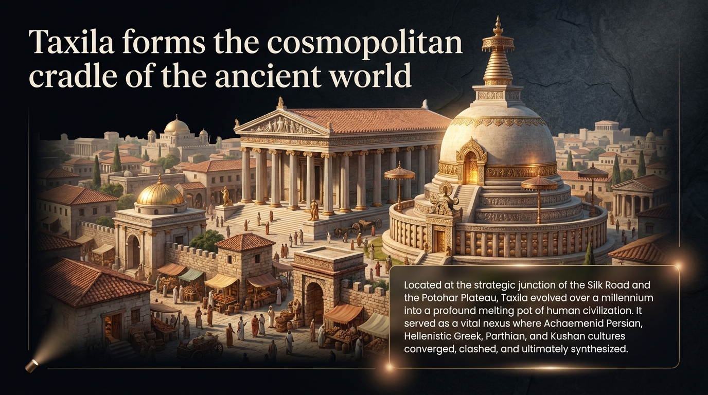 Artistic reconstruction: Taxila as the cosmopolitan cradle of the ancient world